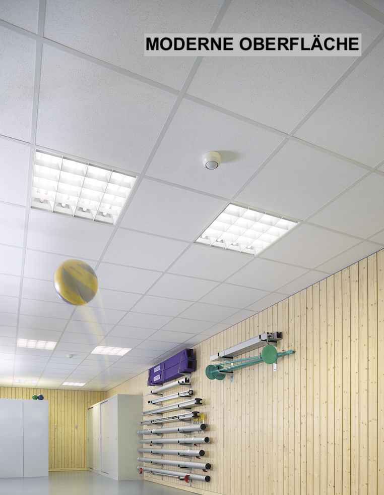 Mineralfaserdecke mit Sternbild Smart und Unterkonstruktion