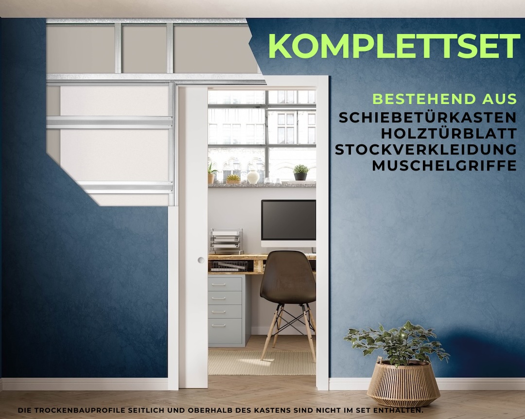 Eclisse Unico Line Schiebetür Komplettset für Ständerwand