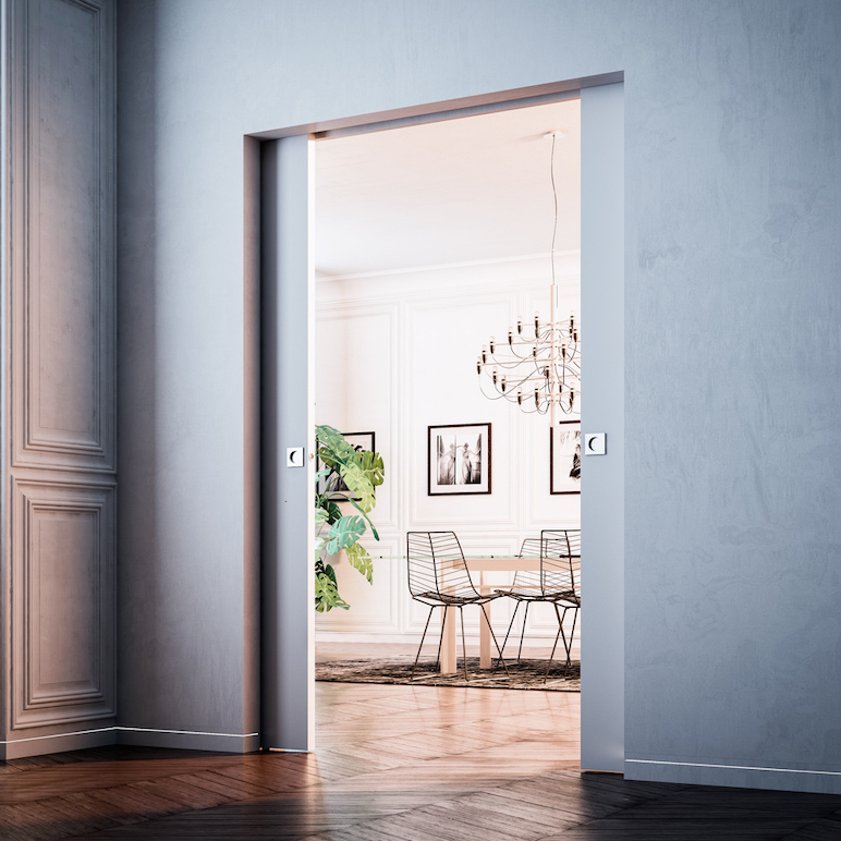 Eclisse Schiebetür Syntesis DF 200cm Ständerwand UK 75mm Doppelflügel