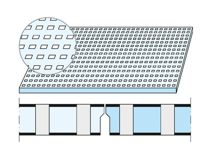 Knauf Cleaneo Lochplatte UFF-Kante