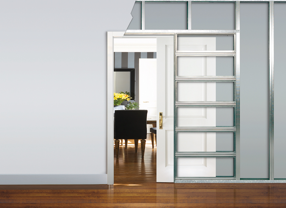 Eclisse Schiebetür Unico EF 210cm Ständerwand UK 100mm