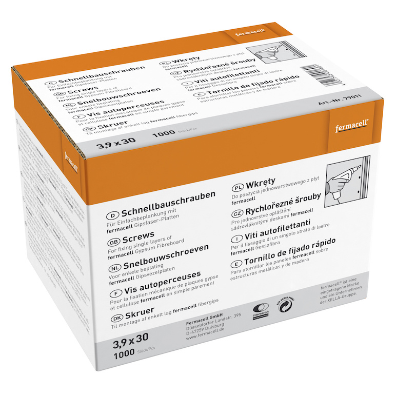 Fermacell Gipsfaser Schrauben 1000 Stk/Pkt.