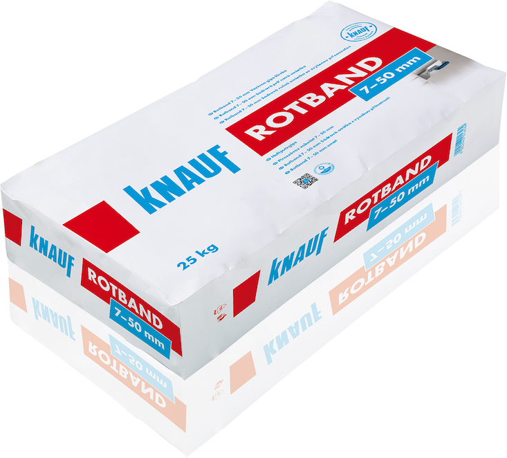 Knauf Rotband Haftputzgips 7-50 mm 25kg