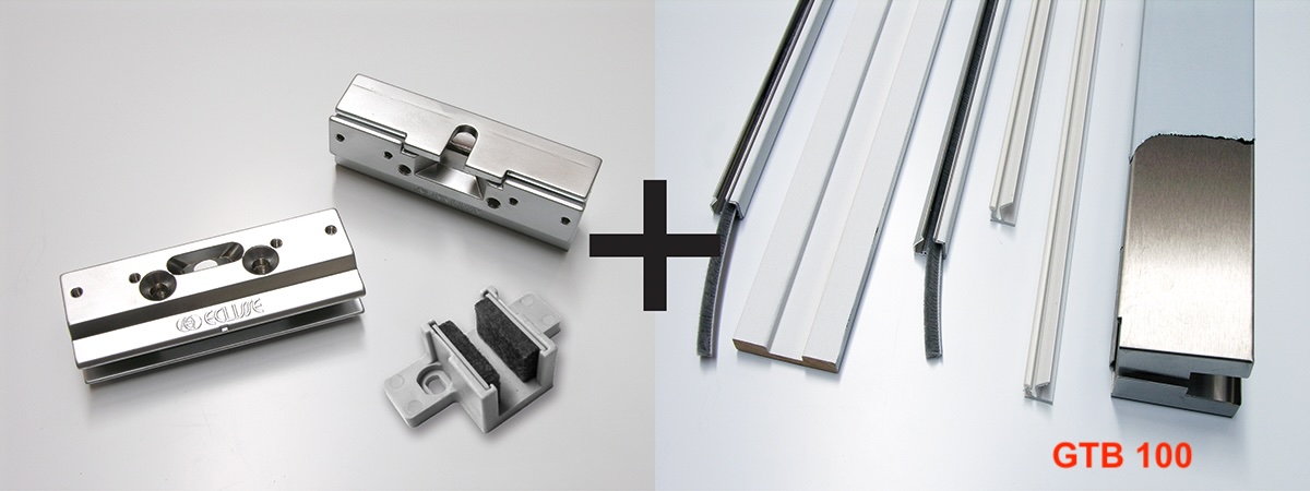Eclisse Umrüstsatz für Glasschiebetüren Syntesis Line