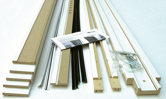 Eclisse Stockverkleidung Holz ws für Holz-Türblatt 40mm 2-flg.